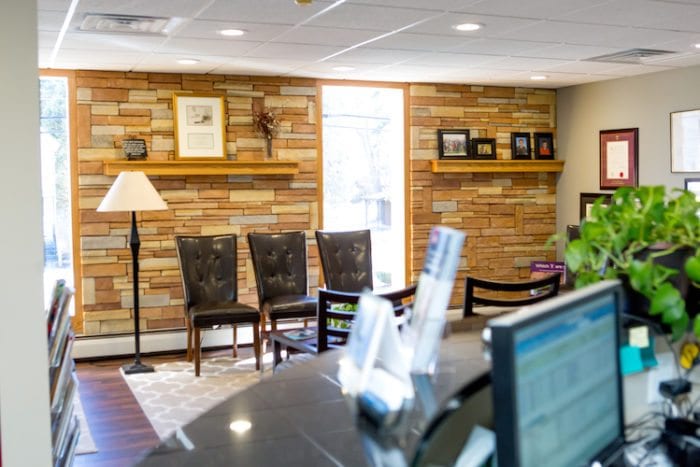 Family Dentistry office waiting area